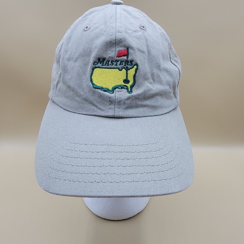 The Masters American Needle Men's Golf Hat Cap Strap Back Khaki Adjustable